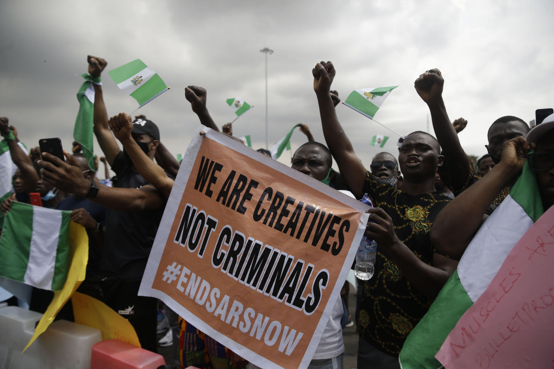 Nigeria Police Protest